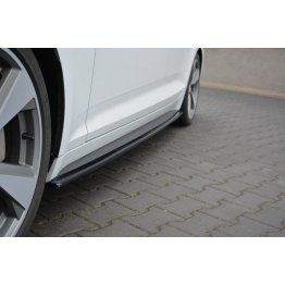 Накладки сплиттеры на пороги на Audi A5 B9 Sportback S-Line